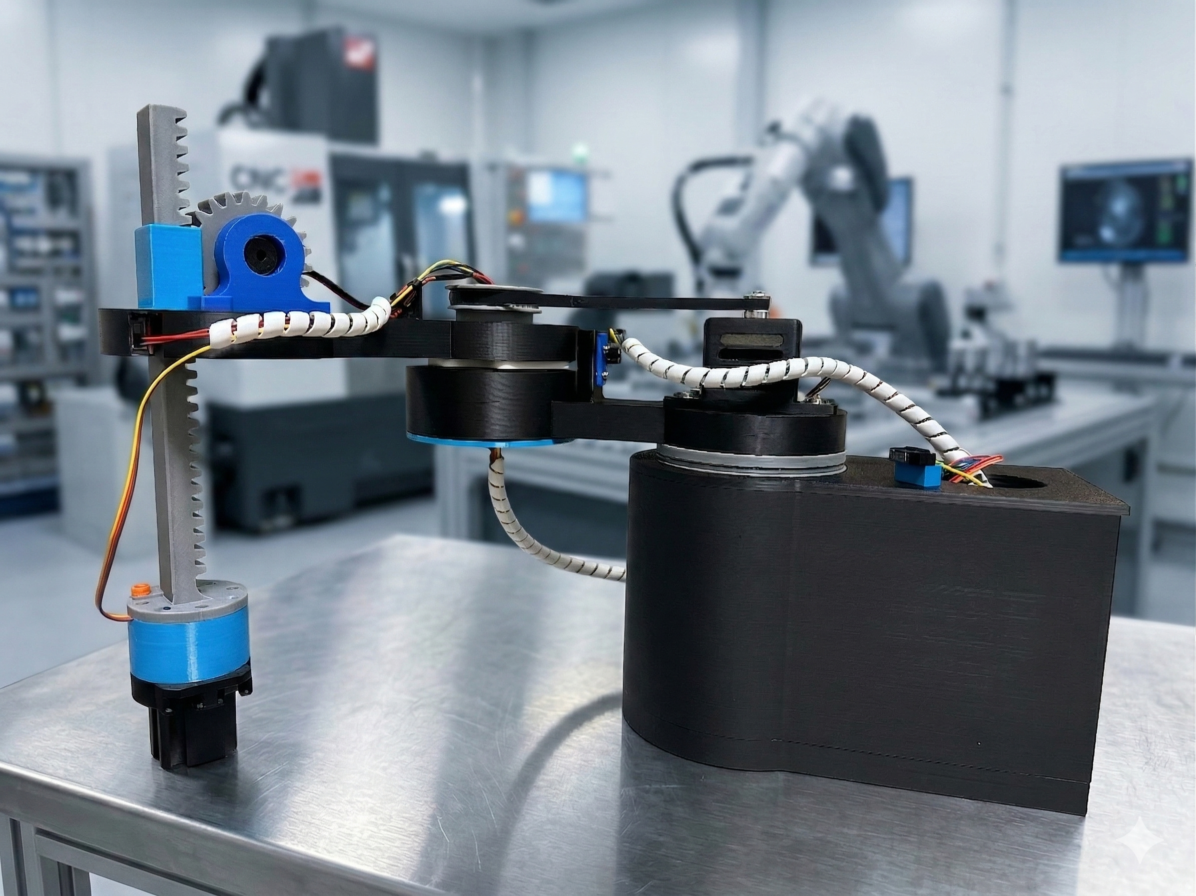 UMX Robotics 3D-printed industrial training robot